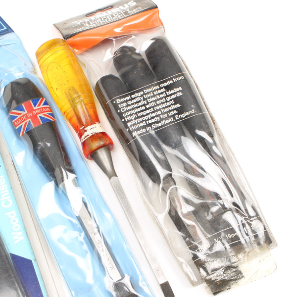 7x Vintage Woodwork Chisels – OldTools.co.uk