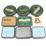 9x Old Tobacco Tins - OldTools.co.uk