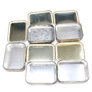 11x Old Player's Whisky Tobacco Tins - OldTools.co.uk