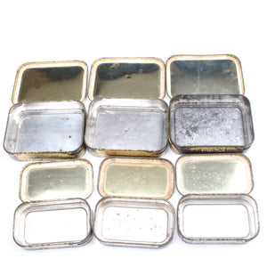 10x Old Player's Whisky Tobacco Tins - OldTools.co.uk