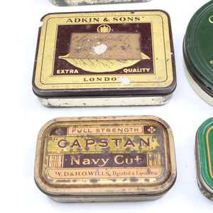 6x Old Tobacco Tins - OldTools.co.uk