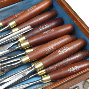 SOLD - Comprehensive Marples Wood Carving Tool Set (Mahogany)