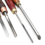 4x Old HSS Wood-Turning Tools - UK ONLY - OldTools.co.uk