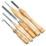 5x Old Small Wood-Turning Tools - UK ONLY - OldTools.co.uk
