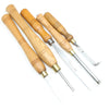 5x Old Small Wood-Turning Tools - UK ONLY - OldTools.co.uk