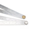 2x Old Folding Steel Rules - 24" / 2ft - OldTools.co.uk