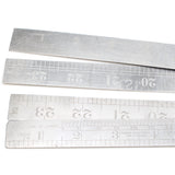 2x Old Folding Steel Rules - 24" / 2ft - OldTools.co.uk