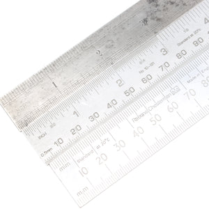3x Rabone Chesterman, Moore & Wright Steel Rules - 6" & 12" - OldTools.co.uk