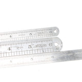 3x J Rabone Steel Rules - 6" & 12" - OldTools.co.uk