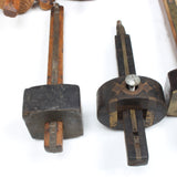 11x Old Wooden Marking Gauges (Display) - OldTools.co.uk