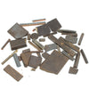 Old Various Shaped Broken Sharpening Stones / Slips Stones - OldTools.co.uk