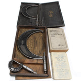 2x Moore & Wright Micrometers No. 965, 970??? + 1x Brown & Sharpe Micrometer - OldTools.co.uk