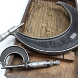 2x Moore & Wright Micrometers No. 965, 970??? + 1x Brown & Sharpe Micrometer - OldTools.co.uk