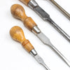 4x Old Wooden Handled Screwdrivers (Beech) - OldTools.co.uk