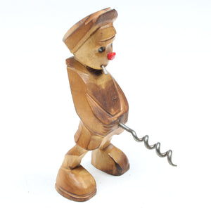 SOLD - Man Smoking In The Wind Corkscrew