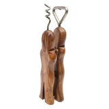 Naughty Embracing Bottle Opener & Corkscrew (Olive Wood)