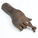 hand sculpture fingers crossed