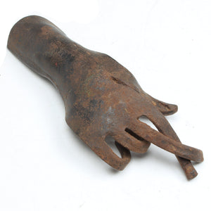 hand sculpture fingers crossed