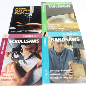 8x Old Bandsaws, Scrollsaws, Biscuit Joiners Books - OldTools.co.uk