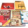 Collection of books on furniture making and design on a white background