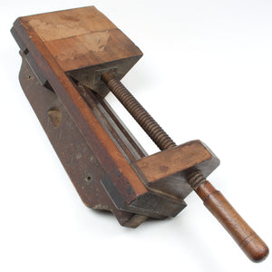 SOLD - Old Large Wooden Mitre Chop / Clamp / Vice (Beech)