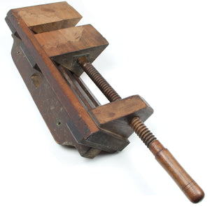 SOLD - Old Large Wooden Mitre Chop / Clamp / Vice (Beech)