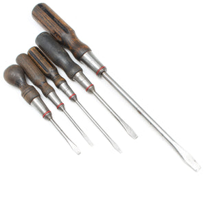SOLD - Old Stanley Screwdrivers (Beech)