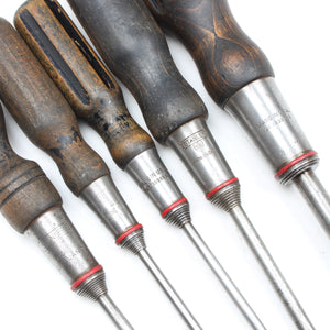 SOLD - Old Stanley Screwdrivers (Beech)