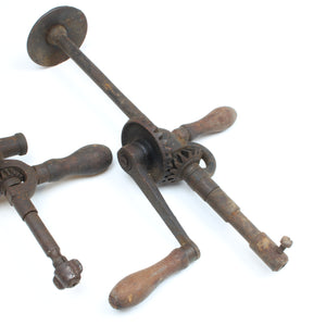 2x Old Hand Drills (Display)