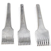3x Old Leatherworker Pricking Irons - No. 6, 8, 10