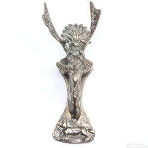Old Brass Stag Door Knocker