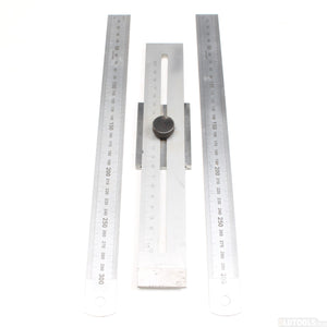 Steel Rules and Sliding Depth Rule - 12" & 200mm