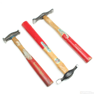 3x Old Whitehouse Metal-Worker Hammers (Hickory)