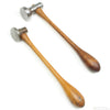 2x Old Repousse Metal-Worker / Book-Binders Hammers (Beech)