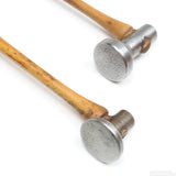 2x Old Repousse Metal-Worker / Book-Binders Hammers (Beech)