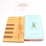 3x Old Violin-Making Books & Plans