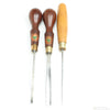 3x Old Marples and Henry Taylor Carving Tools - Gouge, Spoon (Beech, Mahogany) - OldTools.co.uk
