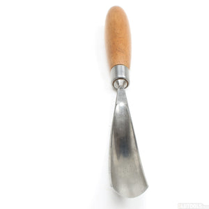 Old Curved Wood-Carving Tool + Sorby Carvers Mallet (Beech) - OldTools.co.uk