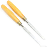Pair Of Old Marples Skew Chisels – 3/8" (Boxwood) - OldTools.co.uk