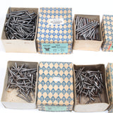8x Boxes Of Nettlefold Steel Slotted Screws (CSK) - Sizes 9, 10 & 12