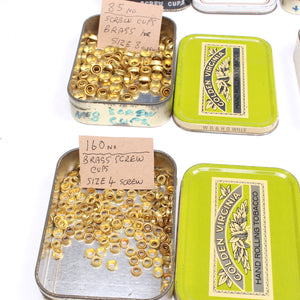 Over 500 Brass Screw Cups (550+ screw cups)