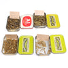 4x Tins Of Brass Slotted Screws (CSK) - 4x1", 4x1 1/4", 4x1 1/2", 6x1 1/2" (400+ screws)