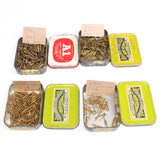 4x Tins Of Brass Slotted Screws (CSK) - 4x1", 4x1 1/4", 4x1 1/2", 6x1 1/2" (400+ screws)