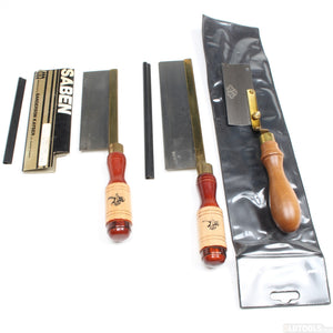 2x Gents Saw & Reversible Gents Saw (Beech) - OldTools.co.uk