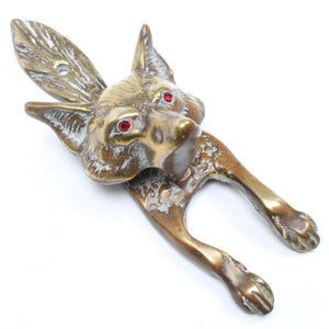 SOLD - Old Fox Door Knocker