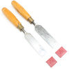 2x Old Marples Bevel Edge Chisels - 1 1/4", 1 1/2" (Boxwood) - OldTools.co.uk