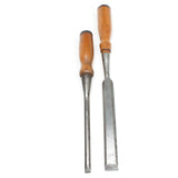 2x Old Socket Paring Chisels – 9mm, 19mm (Ash, Beech) - OldTools.co.uk