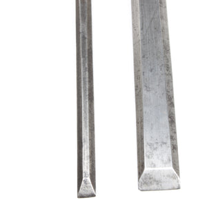 2x Old Socket Paring Chisels – 9mm, 19mm (Ash, Beech) - OldTools.co.uk
