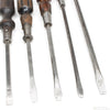 5x Old Wooden Handled Screwdrivers (Beech)