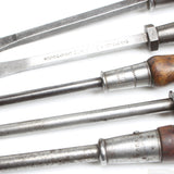 5x Old Wooden Handled Screwdrivers (Beech)